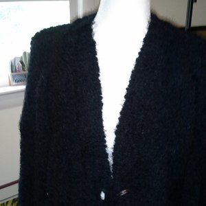 NEW BLACK SWEATER PLUSH FUZZY WINTER FALL ADYP WOMEN LADIES warm lady’s